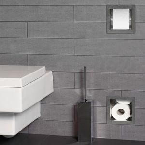 built-in toilet roll holder