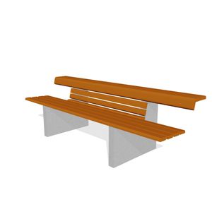 contemporary public bench