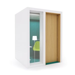 open plan area phone booth