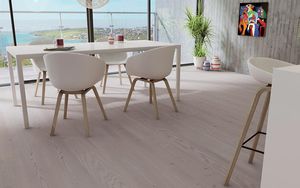 engineered parquet floor / glued / Douglas fir / spruce