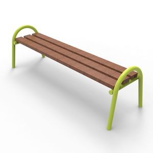 contemporary public bench