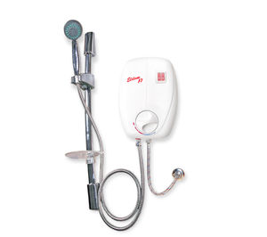 electric instant water heater / wall-mounted / vertical / residential