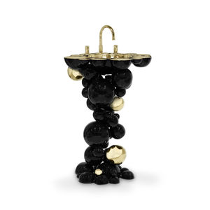 free-standing washbasin / brass / aluminum / original design