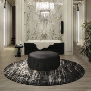 freestanding bathtub / marble / wooden