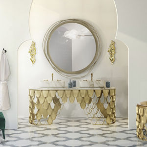 double washbasin cabinet
