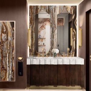 double washbasin cabinet