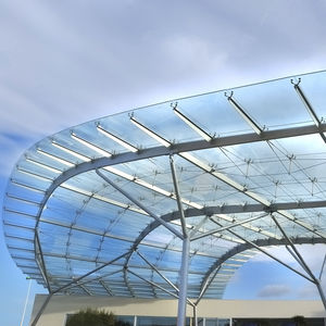 metal glass roof