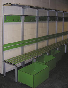 contemporary locker room bench