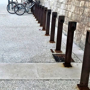 floor-mounted bike rack