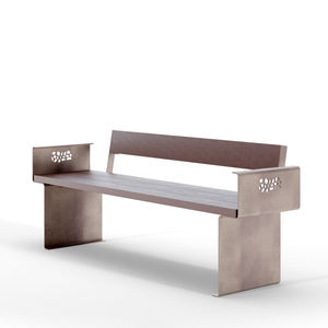 contemporary public bench