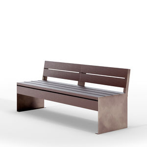 contemporary public bench