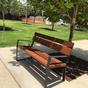 contemporary public bench
