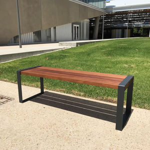 contemporary public bench