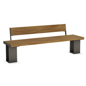 contemporary public bench