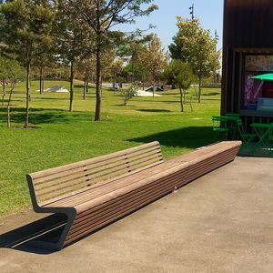 contemporary public bench