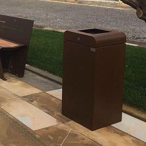 galvanised steel trash can 1