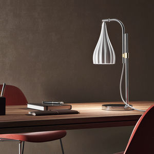 desk lamp / contemporary / porcelain / white