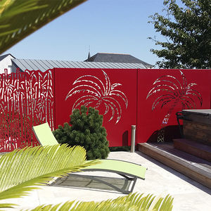 fence with panels