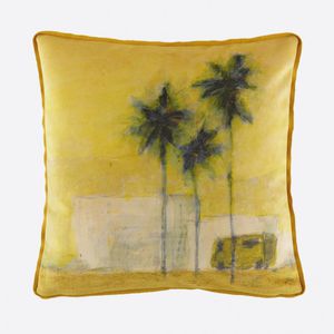square cushion / rectangular / nature pattern / fabric