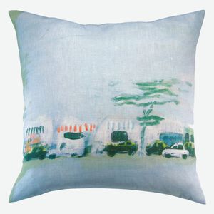 square cushion / rectangular / scenic / plain