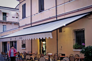 folding-arm awning