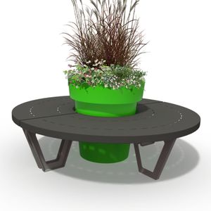 contemporary public bench