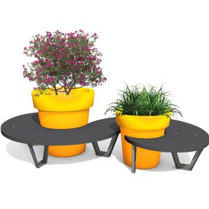 contemporary public bench