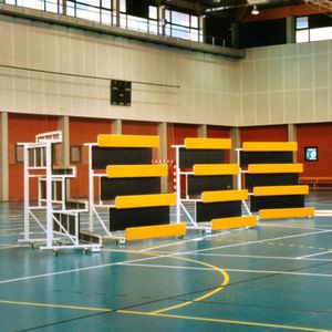 wooden stadium seating
