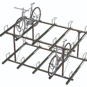 powder-coated steel bike rack