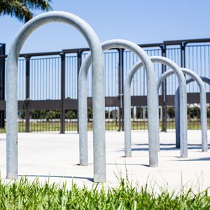 floor-mounted bike rack