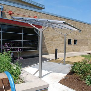 polycarbonate canopy cycle shelter 1