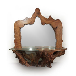 wall-mounted mirror