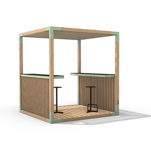 2 person privacy office space