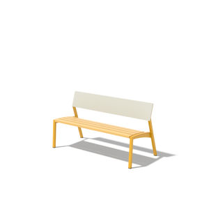 contemporary public bench