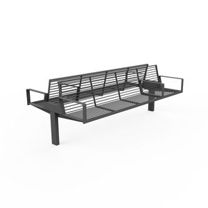 contemporary public bench