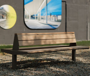 contemporary public bench