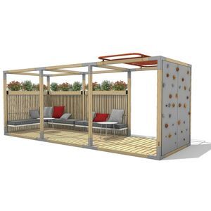 sheltered lounge garden set
