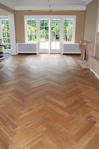 solid parquet floor