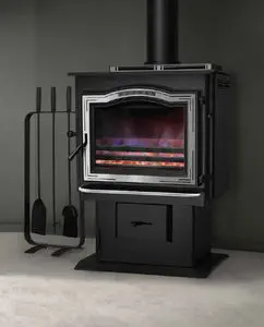 Charcoal heating stove - SUPER MAGNUM STOKER - Harman Stoves - traditional  / metal