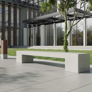 contemporary public bench