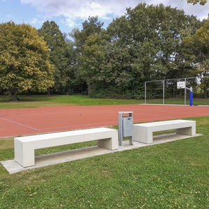 contemporary public bench