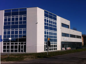 stick system curtain wall / glass