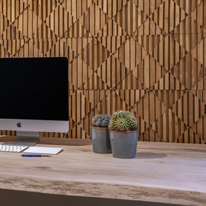 wooden wall cladding panel