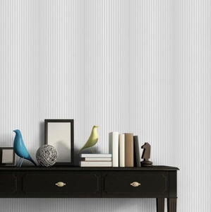 PVC decorative panel / wall-mounted / grooved / insulating