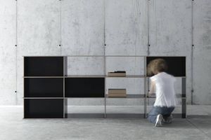 modular bookcase / low / contemporary / for office
