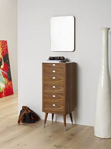 wall-mounted mirror / contemporary / rectangular / square