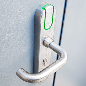 door handle / contemporary / with electric lock