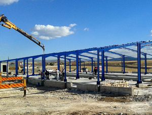 galvanised steel warehouse