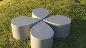 contemporary garden bench