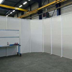 removable partition / modular / wooden / steel